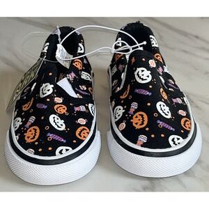 Tommy Bahama Toddler‎ 8 Slip-On Shoes Pumpkins Halloween Glow in the Dark Canvas